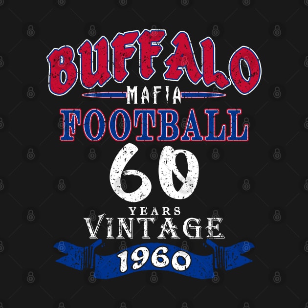 Buffalo Football - 60 Year Anniversary 1960 Vintage by FFFM