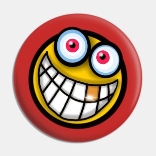 Smiling emoji face Pin