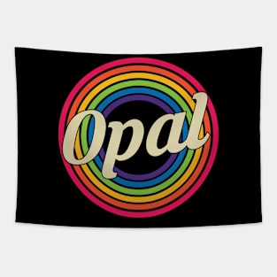 Opal - Retro Rainbow Style Tapestry