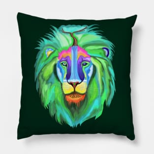 Psychedelic Nature of the Lion Pillow