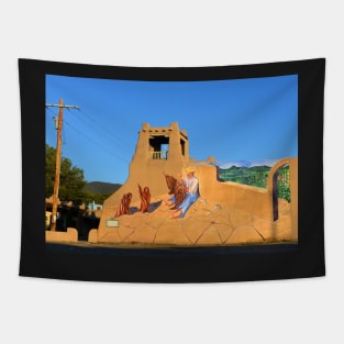 Moon over Taos Tapestry