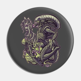 Alien Pin Up Pin