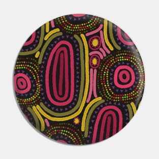 Abstract aboriginal print Pin