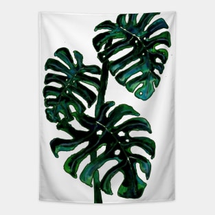 Green Monstera Plant Tapestry