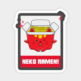 Kawaii Neko Cat Ramen Anime Lover Magnet