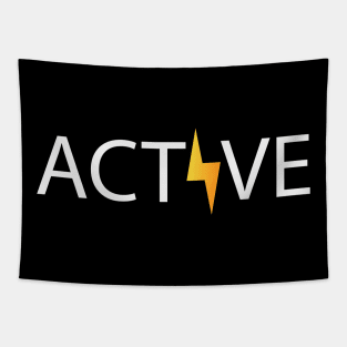 Active being active typography design Tapestry