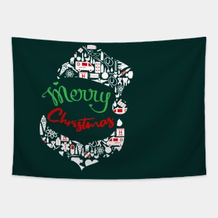 health worker merry christmas Tapestry