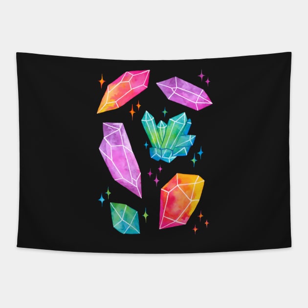 Watercolor Crystals | Nikury Tapestry by Nikury