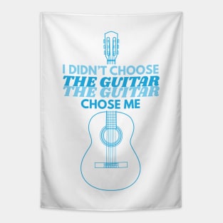 I Didn't Choose The Guitar Classical Guitar Outline Tapestry