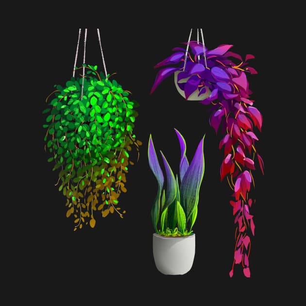 Vibrant Interior Plants - fun home decor by Dzydaria