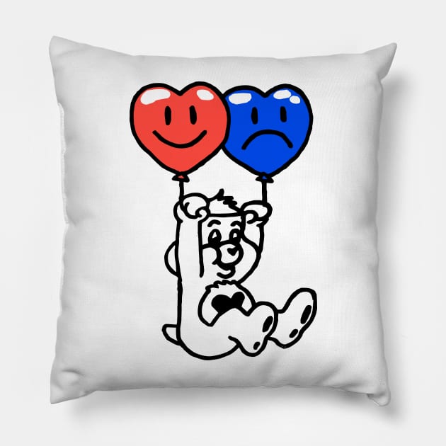 Bipolar Bear Pillow by personalhell