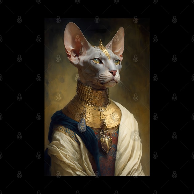 Sphynx Cat Classic Portrait by YeCurisoityShoppe
