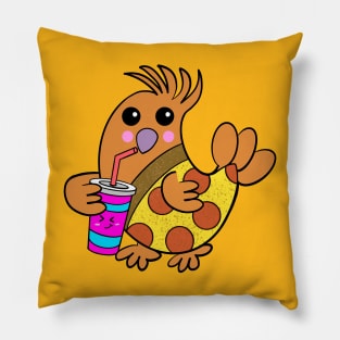 Chicken Pizza Lovers Silly Pillow