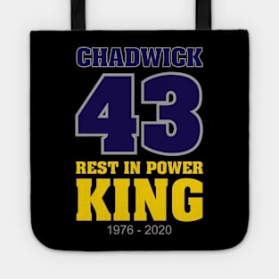 Chadwick 43 Rest in Power King 1976-2020 Tote