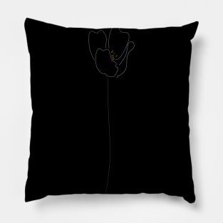 violet lily Pillow