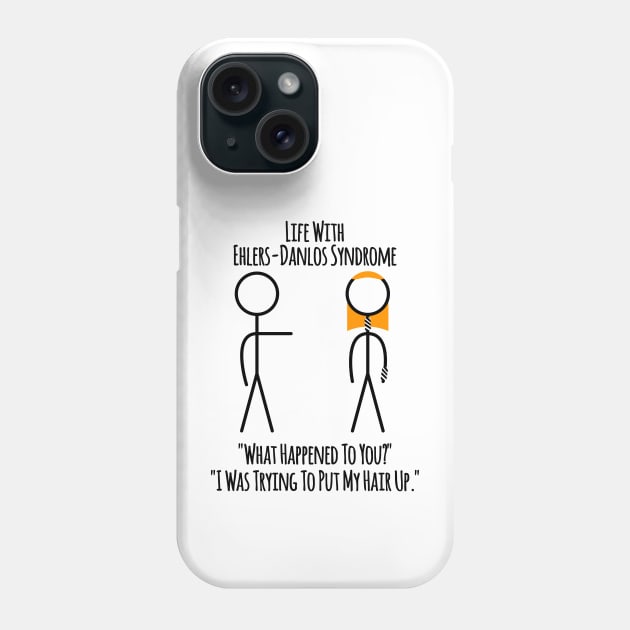 Life With Ehlers-Danlos Syndrome - Bad Hair Day Phone Case by Jesabee Designs