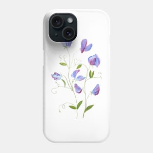 purple sweat peas flowers 2021 Phone Case