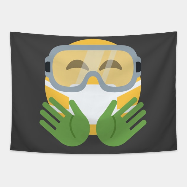 Emoji quarantine Tapestry by byb