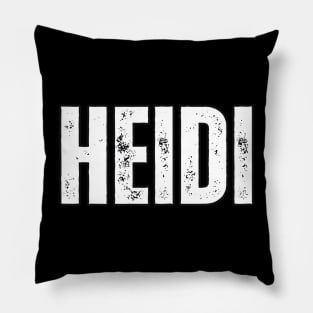 Heidi Name Gift Birthday Holiday Anniversary Pillow