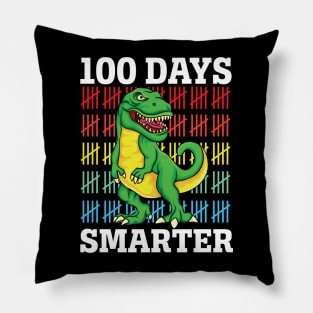 100 Days Smarter Rawr Dinosaur Teacher Students Pillow