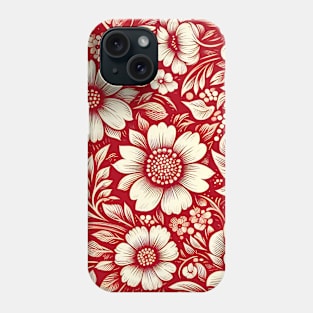 White Flowers Phone Case