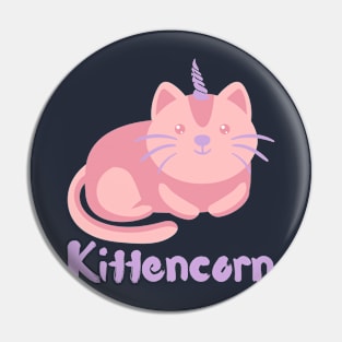 Kittencorn - Kitty Cat Unicorn Magical Mythical Creature Pin