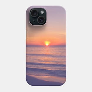 Orange Sunset Purple Sky Photo Phone Case