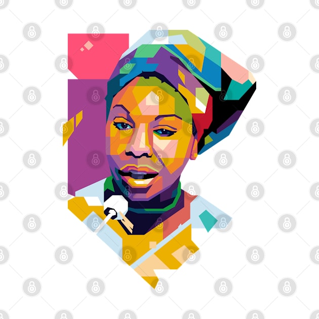 Nina Simone Popart by ifatin