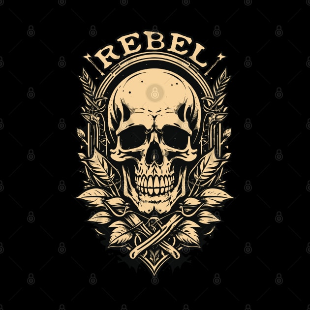 Rebel Skull by DeathAnarchy