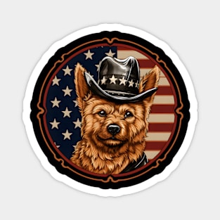 Norwich Terrier 4th of July Magnet