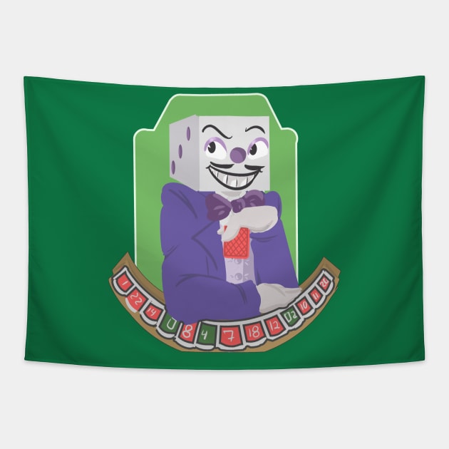 king dice Tapestry by inkpocket