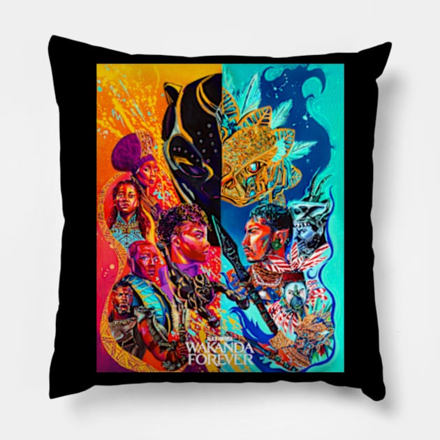 Wakanda Forever Pillow by SecretGem