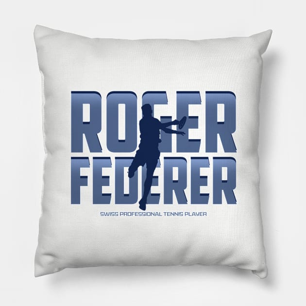 Tribute Federer Pillow by NelsonPR