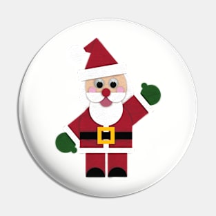 Christmas Felt Santa Pin