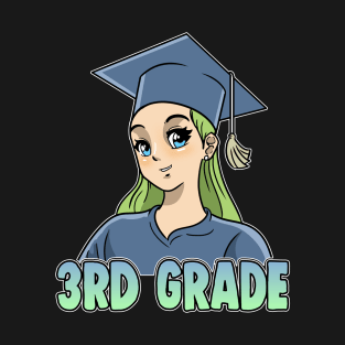 3rd Grade Anime Otaku Kawaii Elementary School T-Shirt