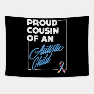 Autism Awareness Proud Cousin Autistic Child Support Tapestry