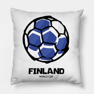 Finland Football Country Flag Pillow