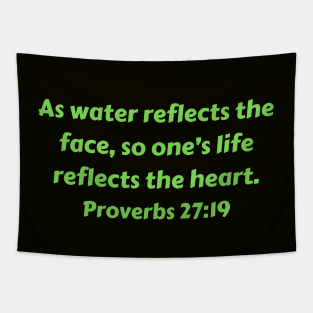 Bible Verse Proverbs 27:19 Tapestry