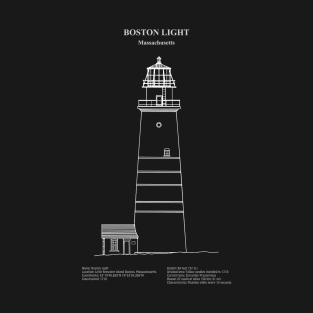 Boston Light Lighthouse - Massachusetts - ADpng T-Shirt