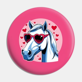 Valentine's Horse Pin