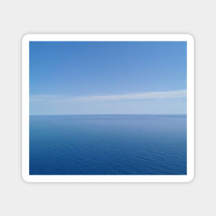 peaceful blue sea Magnet