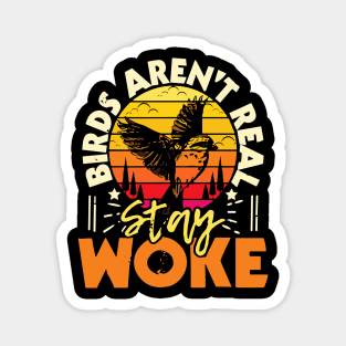 Birds Aren’t Real Gift Stay Woke - Birding Bird Watching Birder Magnet
