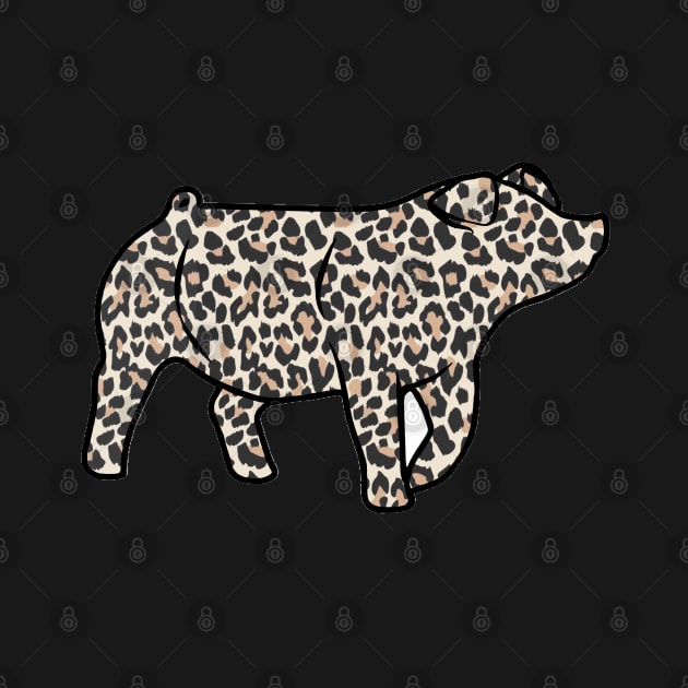 Cheetah Print Pig Silhouette 1 - NOT FOR RESALE WITHOUT PERMISSION by l-oh