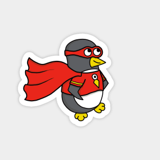 Superhero Penguin Magnet