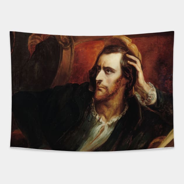 Faust in his Cabinet by Ary Scheffer Tapestry by Classic Art Stall