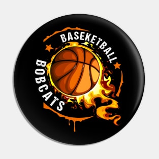 Graphic Basketball Name Bobcats Classic Styles Pin