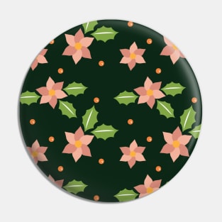 Beautiful Flower Pattern Artwork Pin