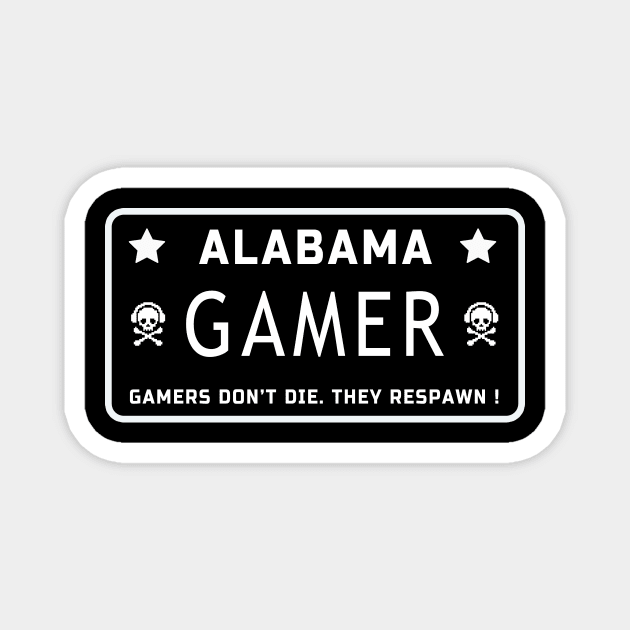 Alabama Gamer Magnet by SGS