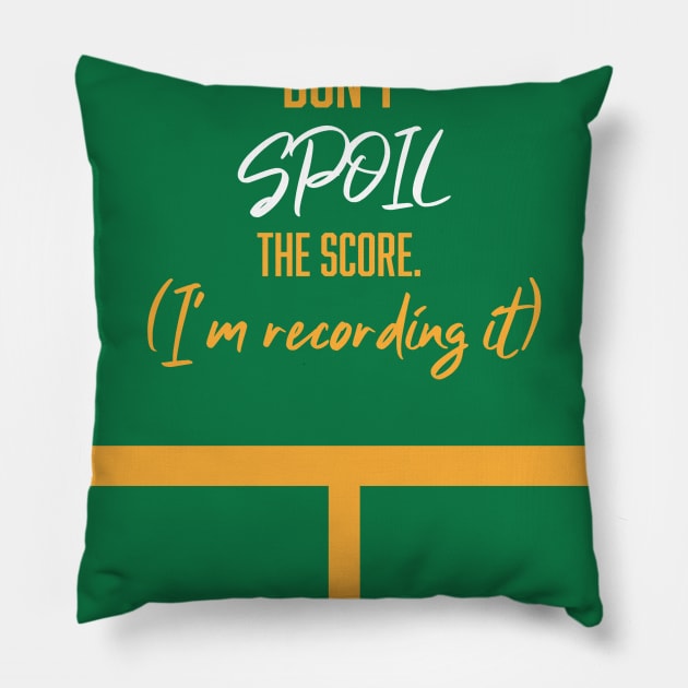 Score Warning Pillow by LinearStudios