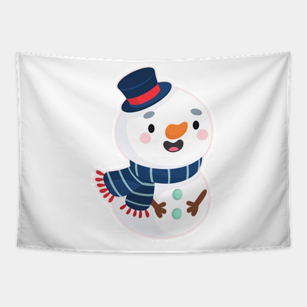 Snowman Tapestry by MadDesigner